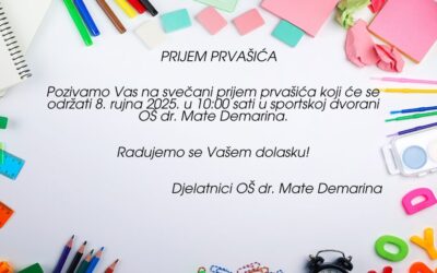 Pozivnica na svečani prijem prvašića