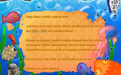 Pozivnica na završnu školsku priredbu